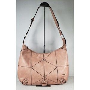 Kensie Hobo Peach/Pink Large Satchel Shoulder Handbag
